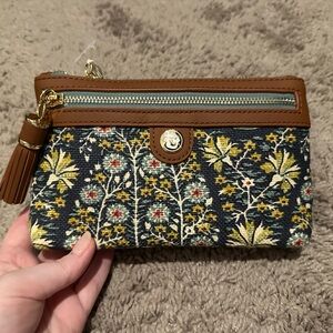 Floral Patterned Women's Clutch